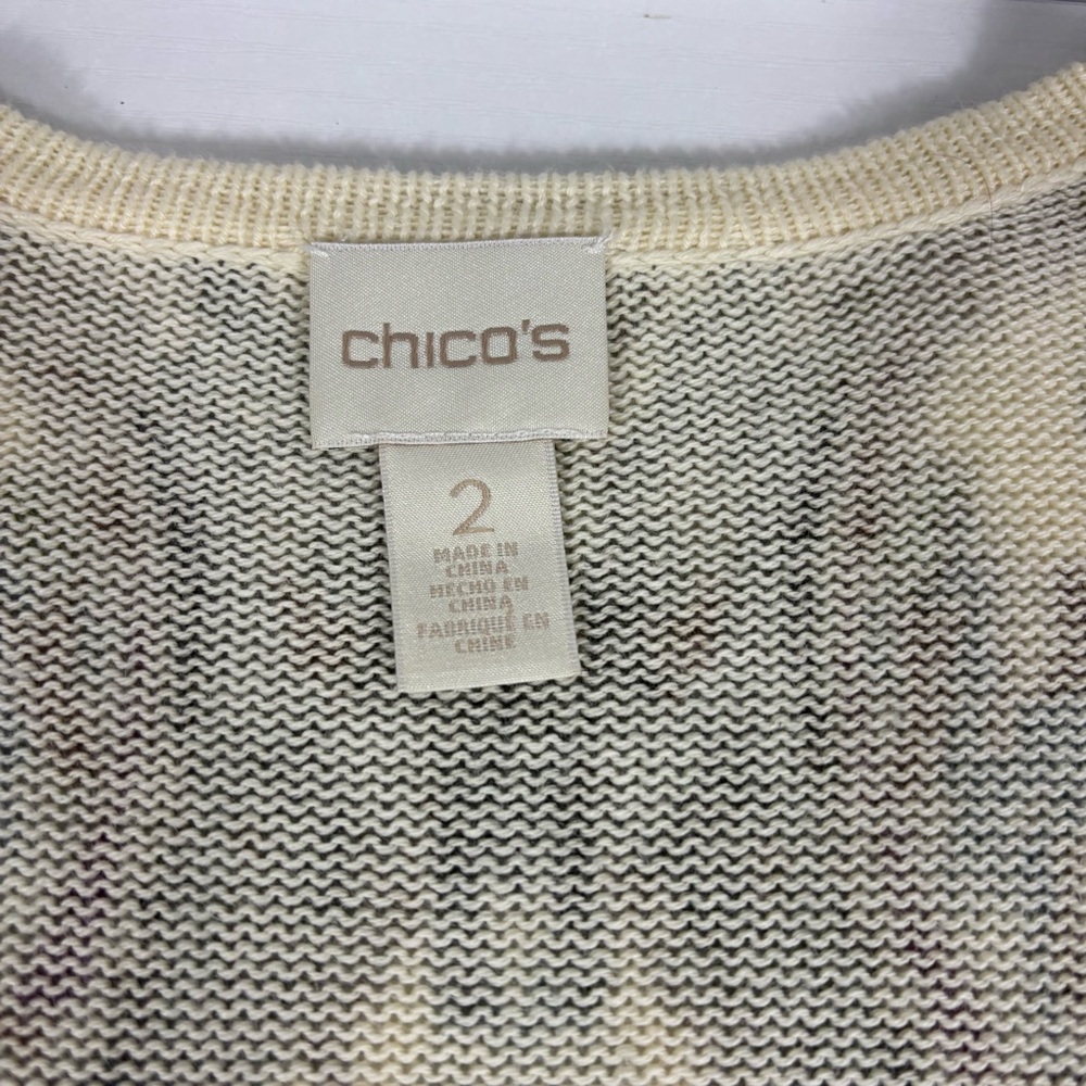 Chico's Multicolor Patterned Cardigan - image 5